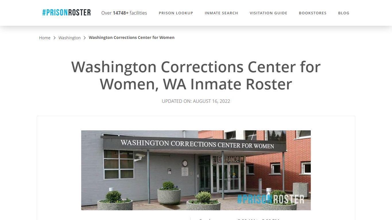Washington Corrections Center for Women, WA Inmate Roster - Prisonroster